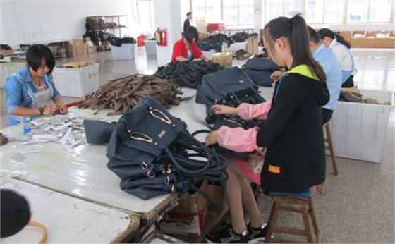 女包定制 客戶指定面料義烏箱包廠志豪皮具可以做嗎
